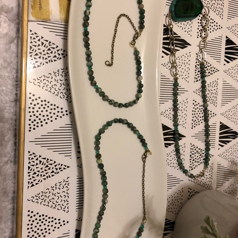 Green Agate Necklace - Picture 7 of 9